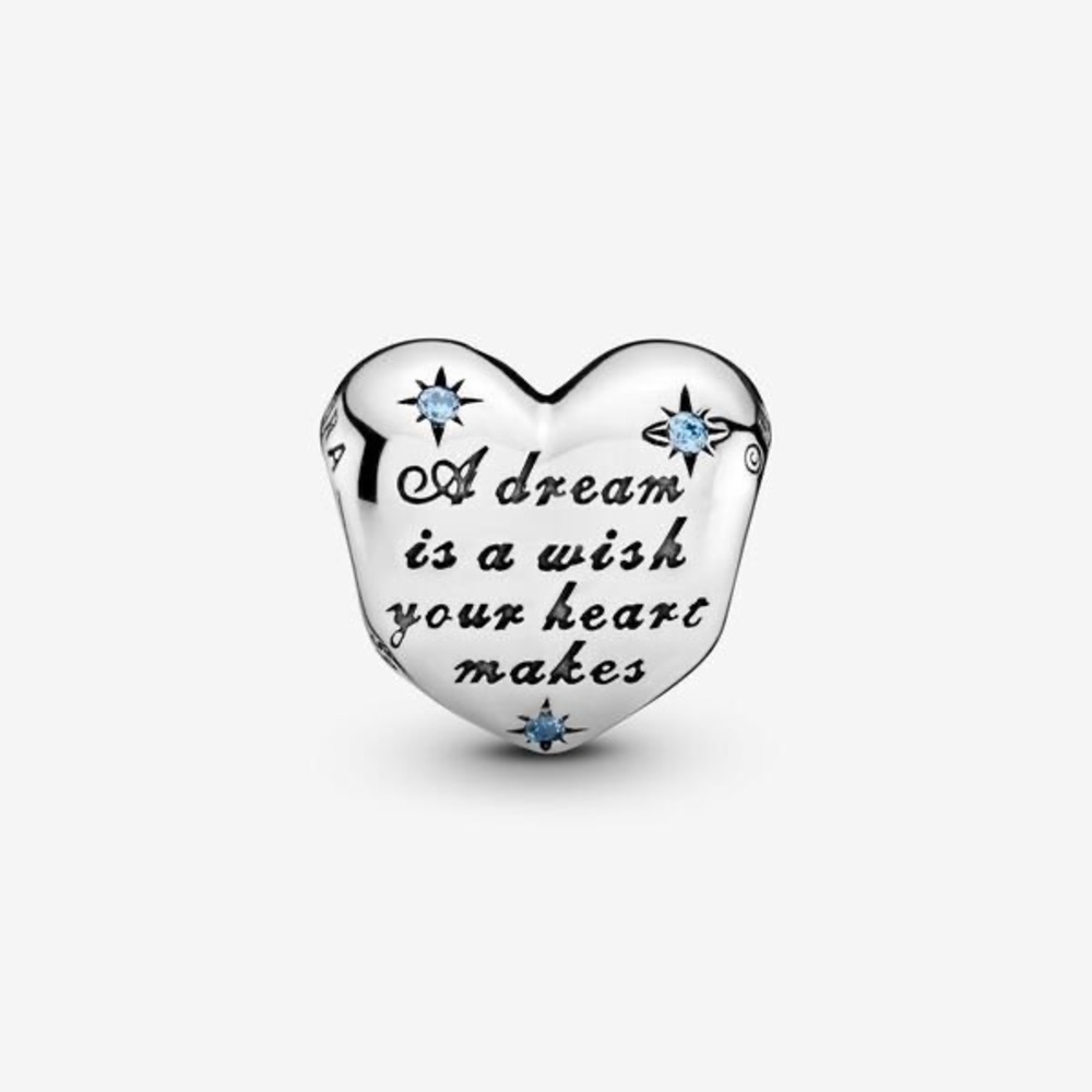 Pandora Cinderella Dream Is A Wish Heart Charm